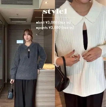 nachico님 아베일 콜라보 RU 나치코 스키퍼 칼라 L 화이트