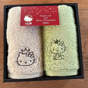 헬로키티 페이스 타월 2장 세트