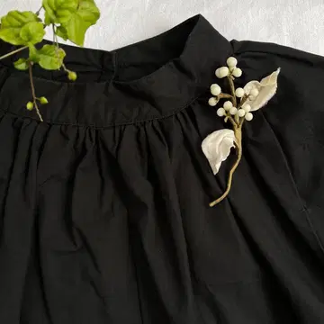 6027 천 조각 꽃 넨킨하제 브로치 핸드메이드