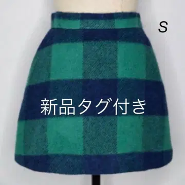 sheller 블록 체크 울 큐롯