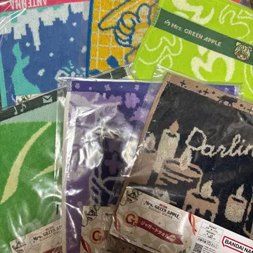 Mrs. GREEN APPLE 제일복권 자카드 타월 G상 6장 세트