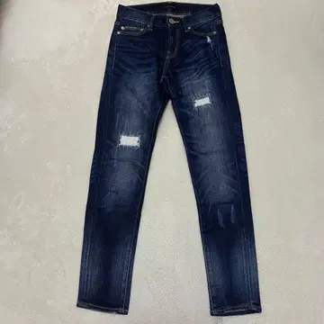 밴야드 스톰 데님 데미지 진 스트레치 인디고 블루 00