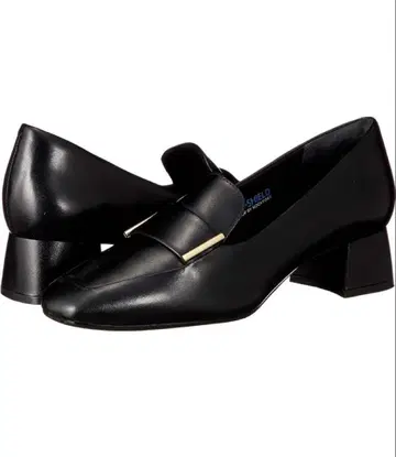 락포트 로퍼 블랙 23.5 펌프스 스퀘어토 청키힐