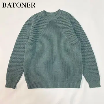 BATONER 시그니처 니트 스웨터 크루넥 최근 모델 M