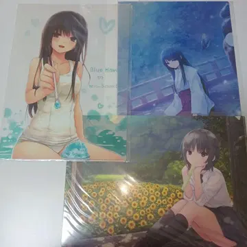 커피 귀족 화가 100인전 A4 클리어 파일 3종 아오야마 스미카