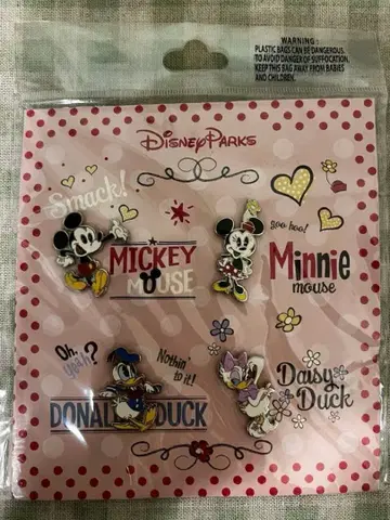 [미개봉] 플로리다 디즈니월드 핀 배지 4개 세트