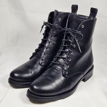 FABIO RUSCONI 파비오 루스코니 천연 가죽 레이스업 사이드 지퍼