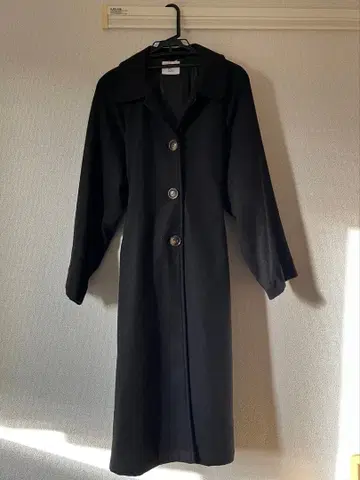 올리브 데 올리브 블랙 롱 코트