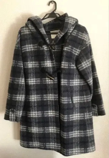 어반 리서치 스토어 더플 코트 체크 무늬