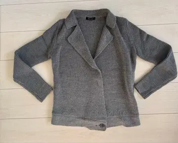 BALLSEY 니트 가디건 그레이 두꺼운 원단