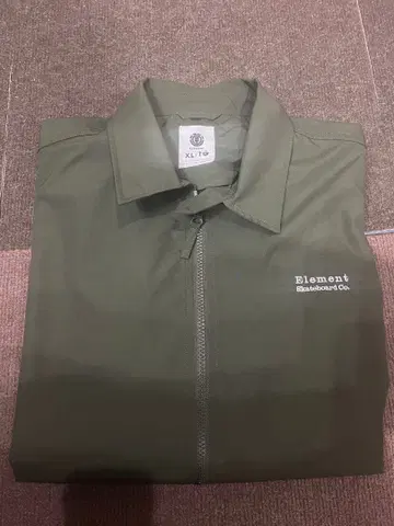 Element XL/TG 올리브 집업 자켓