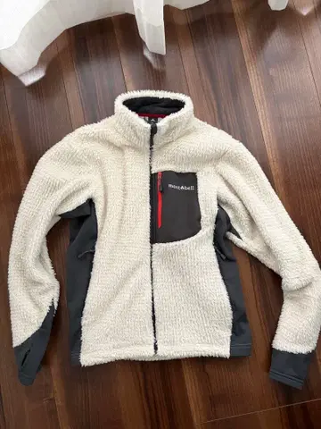 mont-bell 플리스 자켓 화이트/그레이