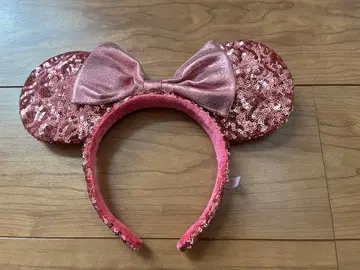 미니 마우스 귀 머리띠 핑크