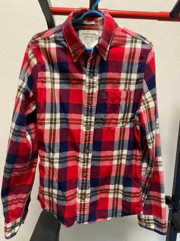 Abercrombie & Fitch 체크 무늬 긴팔 셔츠 S