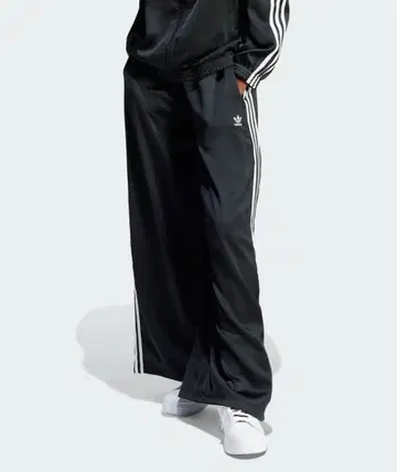 새틴 와이드 레그 트랙 팬츠 / adidas Originals