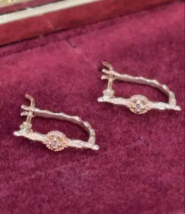 agete 10k 다이아몬드 귀걸이