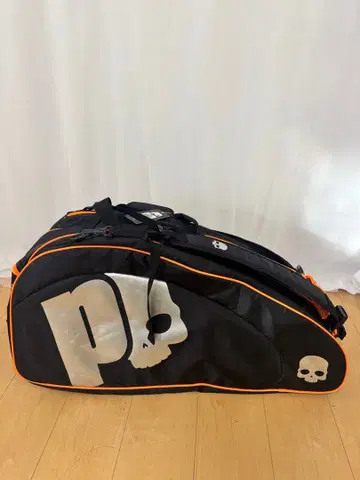 프린스 하이드로겐 테니스 라켓백 블랙/오렌지