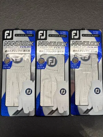 새상품 3세트 풋조이 나노락투어 골프그로브 22cm