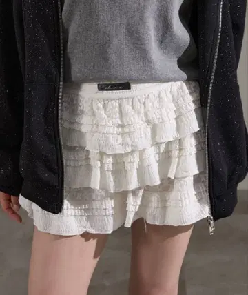 apres jour mignon 모듬 티어드 미니 스커트