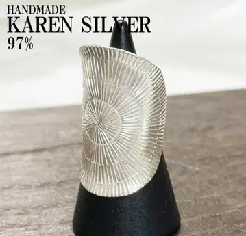 실버 반지 12호 카렌 실버 카렌 핸드메이드 에스닉 #64