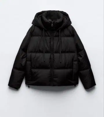 ZARA 워터 윈드 프로텍션 크롭 퍼프 아노락