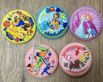 애니메이션 캐릭터 자수 핀 배지 세트