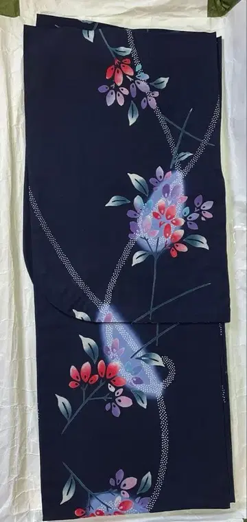 여성용 유카타 네이비