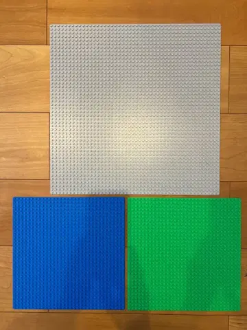 LEGO 정품 기초판 플레이트 세트 (그레이, 파랑, 그린)