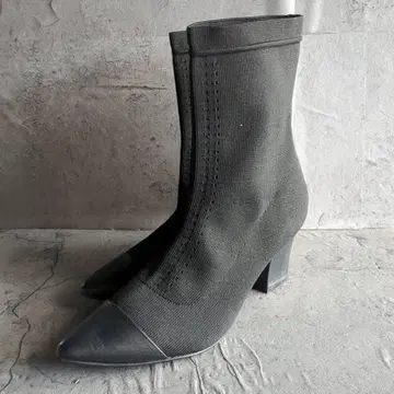 [스트레치 부츠] (M) 숏 블랙 여성용