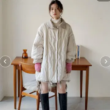 KASTANE 퀼팅 리버서블 미들 코트