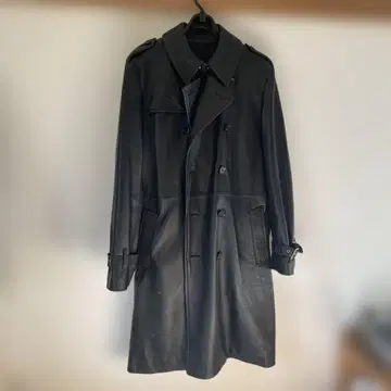 [새상품급] semantic design 올드 가죽 트렌치코트 양가죽