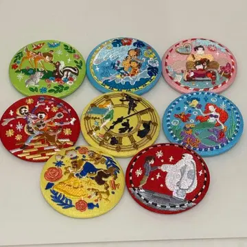 디즈니 자수 캔 배지 묶음 판매