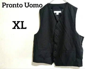 Pronto Uomo 블랙 스트라이프 베스트 [ XL ]