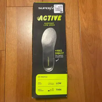 [새상품] SUPERfeet ACTIVE 저아치 서포트 인솔 사이즈 D