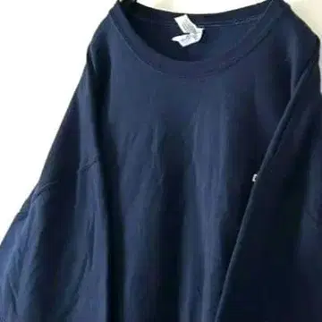 저지 AC 로고 자수 맨투맨 트레이닝복 XL 네이비 구제 의류