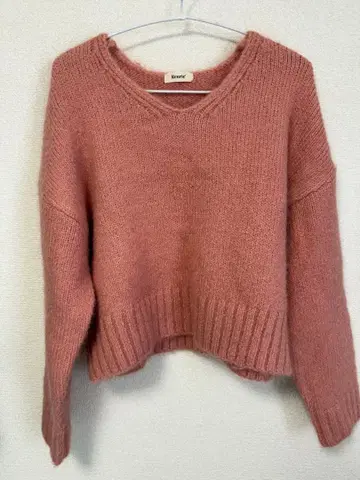 핑크 니트 스웨터 F 사이즈