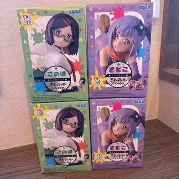 초코노세 닌자와 킬러의 두 사람의 동거 피규어 코노하 사토코 4개 세트