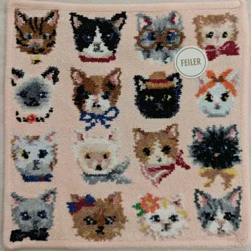 페이러 손수건 미사용 새상품 러브리 프리티캣츠