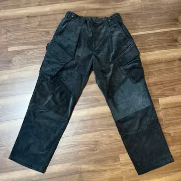 roaguns 코듀로이 카고 팬츠 다크 그레이