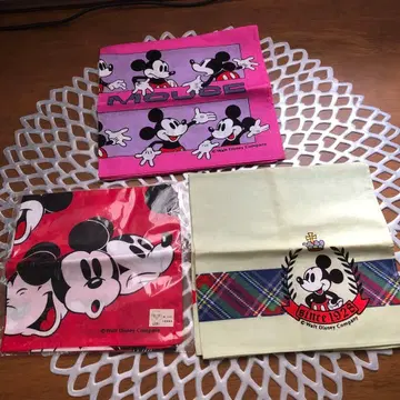 헤이세이 레트로 미키마우스 손수건 3개 세트 새상품 미사용