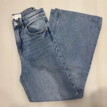 [ 새상품급 ] H&M 와이드 하이 데님 라이트 데님 블루 32