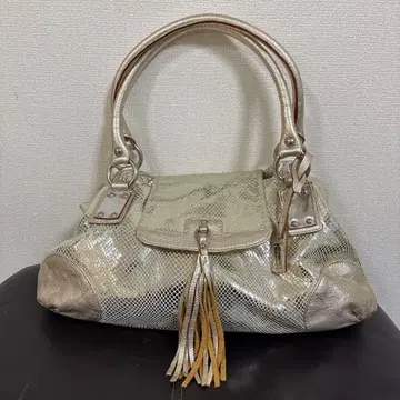 Ginza kanematsu 카네마츠 실버 숄더백