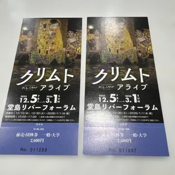 클림트 얼라이브 페어 티켓