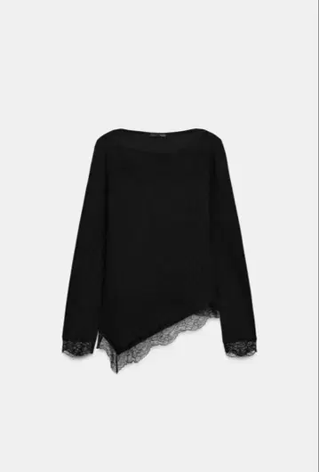 ZARA 소프트 레이스 상의
