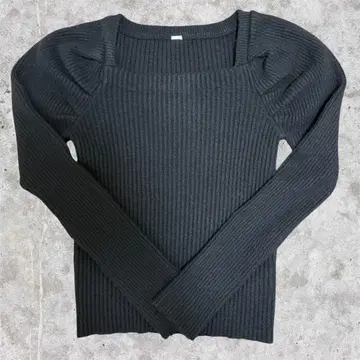 미라 오웬 Mila Owen 블랙 니트 스웨터 심플 O