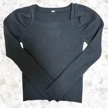 미라 오웬 Mila Owen 블랙 니트 스웨터 심플 O