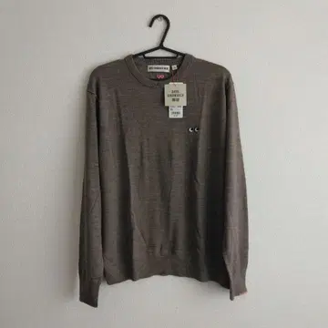 UNIQLO 안야 힌드마치 메리노 크루넥 스웨터 브라운 XL