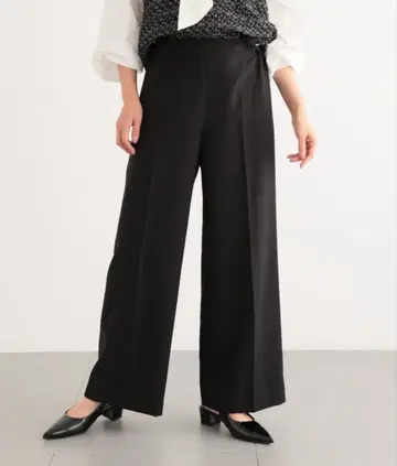 밴야드 스톰 와이드 팬츠 블랙 사이즈 S 오피스 캐주얼