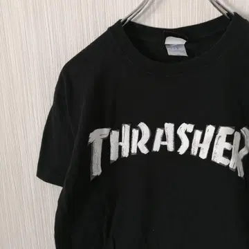 THRASHER 반팔 로고 블랙