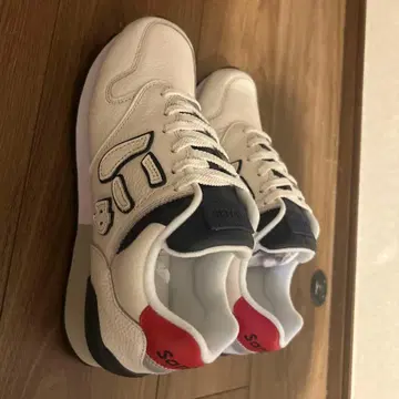 SANGACIO 스니커즈 화이트/네이비/레드/24cm